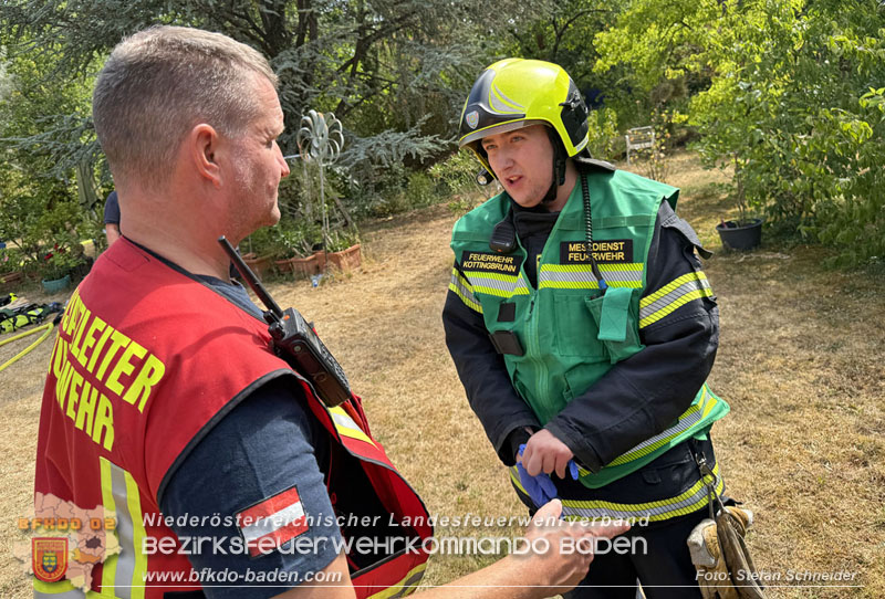 20260711_Brand eines PV-Speichers in Baden Ortsteil Weikersdorf Foto: Stefan Schneider BFKDO BADEN