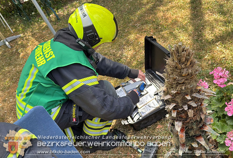 20260711_Brand eines PV-Speichers in Baden Ortsteil Weikersdorf Foto: Stefan Schneider BFKDO BADEN