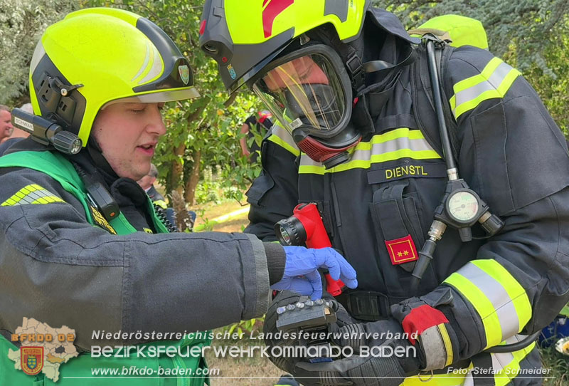 20260711_Brand eines PV-Speichers in Baden Ortsteil Weikersdorf Foto: Stefan Schneider BFKDO BADEN