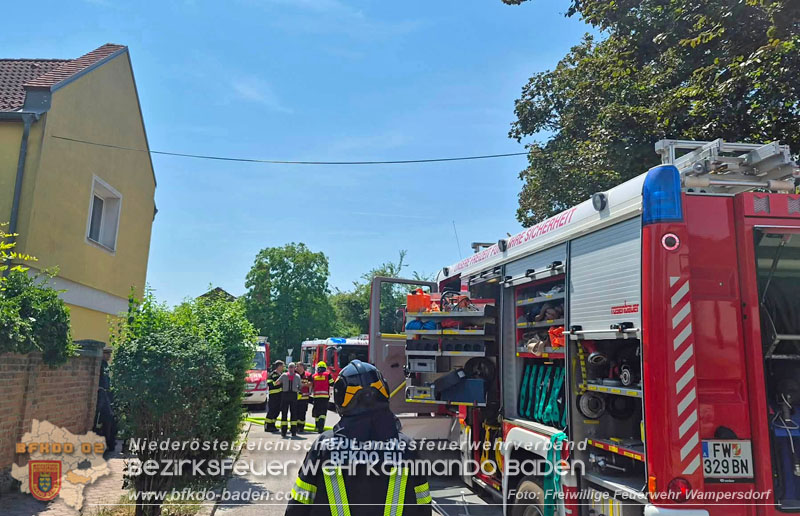 20260714_Perfekte l�nder�bergreifende Zusammenarbeit bei Kellerbrand in Wimpassing a.d. Leitha Burgenland  Foto: FF Wampersdorf