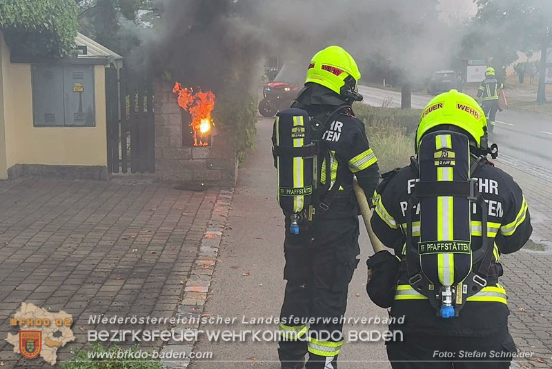20260717_Brand Elektro-Hausanschlusskasten in Pfaffst�tten  Foto: Stefan Schneider BFKDO BADEN
