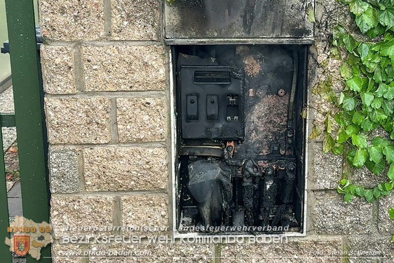 20260717_Brand Elektro-Hausanschlusskasten in Pfaffst�tten  Foto: Stefan Schneider BFKDO BADEN