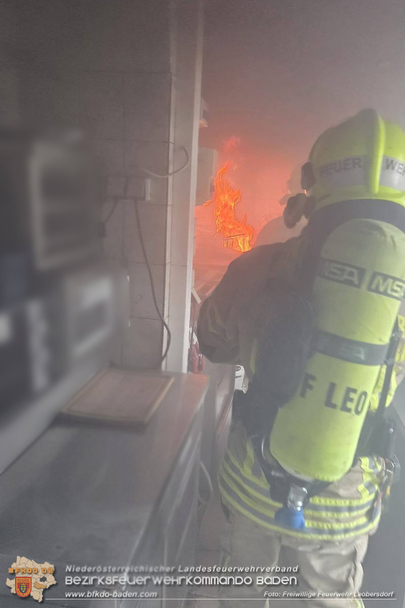 20260801_Brand einer Fritteuse in einer Restaurantk�che  Foto: FF Leobersdorf