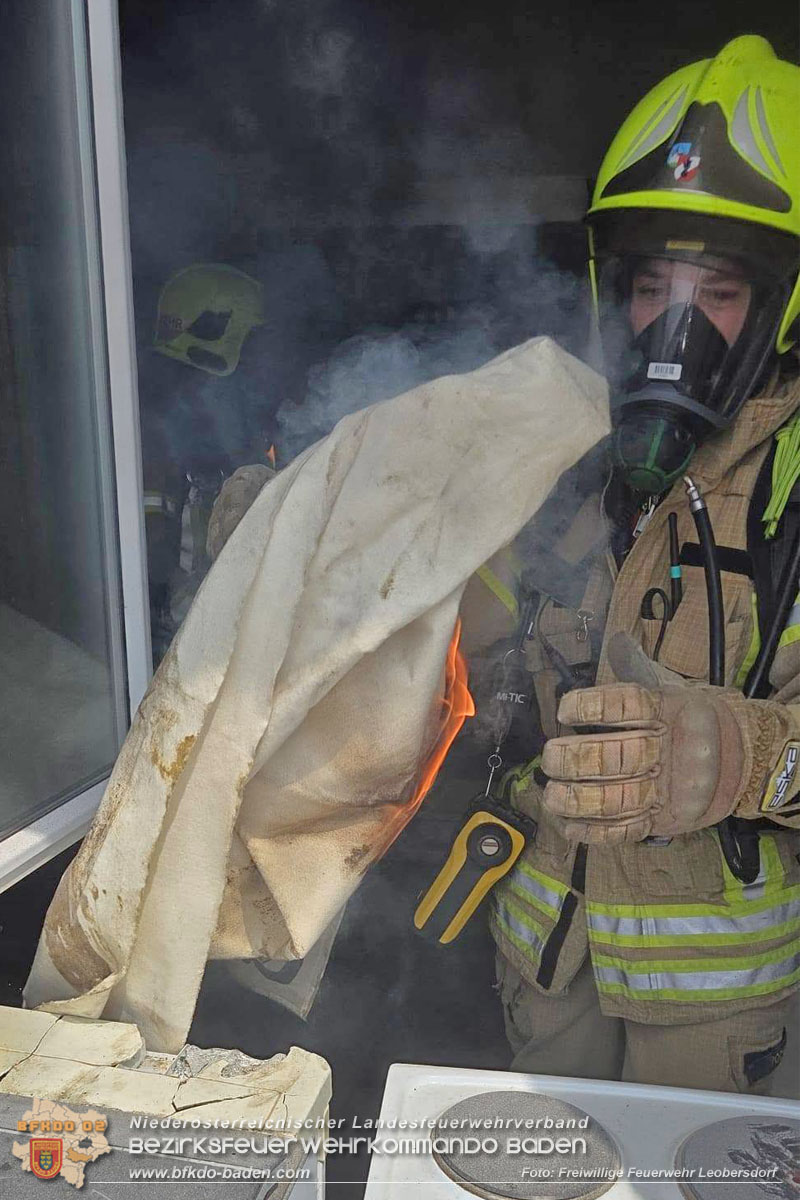 20260801_Brand einer Fritteuse in einer Restaurantk�che  Foto: FF Leobersdorf