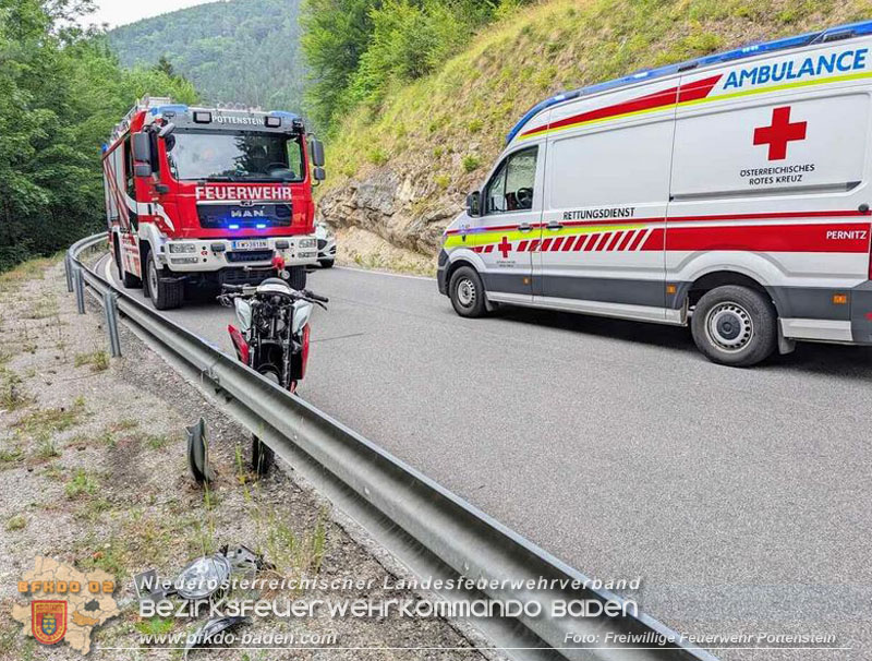 20260802_Verkehrsunfall auf beliebter Motorradstrecke "Am Hals" Pottenstein  Foto: Gerald Schwarz FF Pottenstein