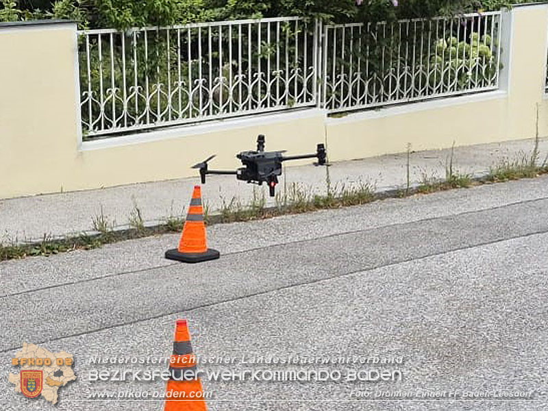 20260802_Vermuteter Waldbrand in Baden Ortsteil Weikersdorf - Einsatz f�r Bezirksdrohnengruppe Baden  Foto: FF Baden-Leesdorf / UAS Drohneneinheit