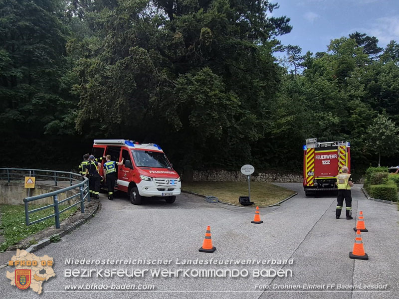 20260802_Vermuteter Waldbrand in Baden Ortsteil Weikersdorf - Einsatz f�r Bezirksdrohnengruppe Baden  Foto: FF Baden-Leesdorf / UAS Drohneneinheit