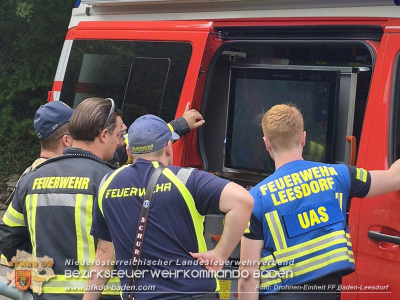 20260802_Vermuteter Waldbrand in Baden Ortsteil Weikersdorf - Einsatz f�r Bezirksdrohnengruppe Baden  Foto: FF Baden-Leesdorf / UAS Drohneneinheit