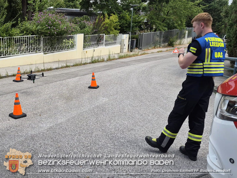 20260802_Vermuteter Waldbrand in Baden Ortsteil Weikersdorf - Einsatz f�r Bezirksdrohnengruppe Baden  Foto: FF Baden-Leesdorf / UAS Drohneneinheit