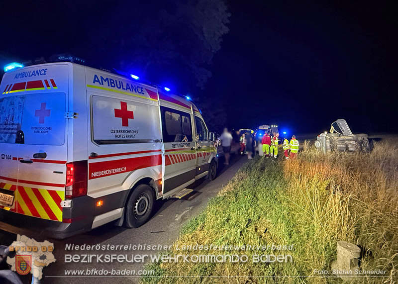 20260812_Verkehrsunfall miet einem SUV auf der Leesdorferstra�e bei Tribuswinkel - Foto: Stefan Schneider BFKDO BADEN