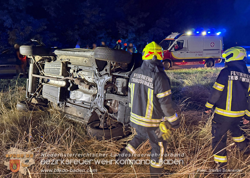 20260812_Verkehrsunfall miet einem SUV auf der Leesdorferstra�e bei Tribuswinkel - Foto: Stefan Schneider BFKDO BADEN