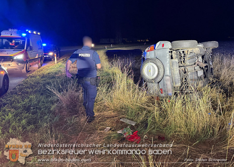 20260812_Verkehrsunfall miet einem SUV auf der Leesdorferstra�e bei Tribuswinkel - Foto: Stefan Schneider BFKDO BADEN