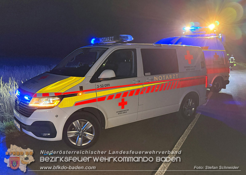 20260812_Verkehrsunfall miet einem SUV auf der Leesdorferstra�e bei Tribuswinkel - Foto: Stefan Schneider BFKDO BADEN