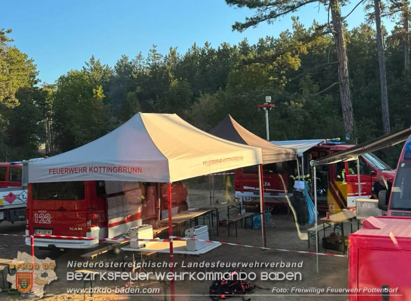 20260814-15_Kr&auml;fte aus dem Bezirk BADEN unterst&uuml;tzen wieder beim erneuten Brand im F&ouml;hrenwald St.Egyd am Steinfeld im Bezirk Neunkirchen