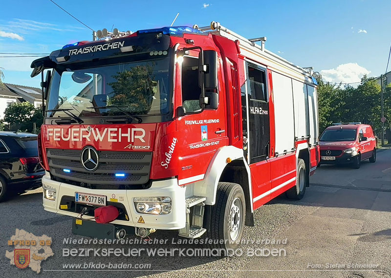 20260905_Feuerwehr rettet Fische im fast ausgetrockneten M�hlbach in Traiskirchen vor dem Erstickungstod! - Foto: Stefan Schneider BFKDO BADEN
