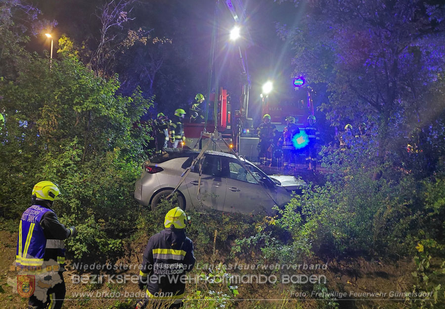 20261014_Pkw prallt gegen Baum - Foto: FF G�nselsdorf