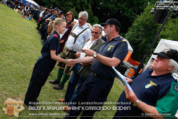 Bezirksfeuerwehrjugendleistungsbewerbe am 10. Juni 2017 im Schosspark Tribuswinkel  Foto: Stefan Schneider BFKDO Baden