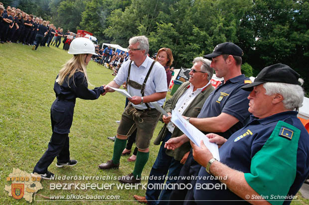 Bezirksfeuerwehrjugendleistungsbewerbe am 10. Juni 2017 im Schosspark Tribuswinkel  Foto: Stefan Schneider BFKDO Baden