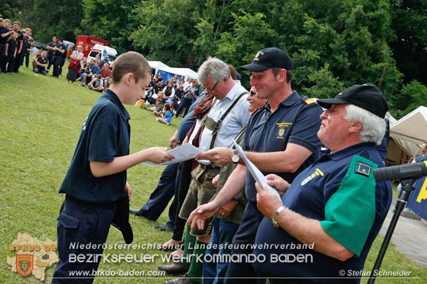 Bezirksfeuerwehrjugendleistungsbewerbe am 10. Juni 2017 im Schosspark Tribuswinkel  Foto: Stefan Schneider BFKDO Baden