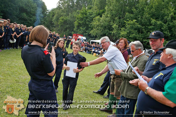 Bezirksfeuerwehrjugendleistungsbewerbe am 10. Juni 2017 im Schosspark Tribuswinkel  Foto: Stefan Schneider BFKDO Baden