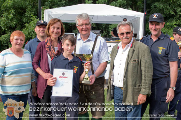 Bezirksfeuerwehrjugendleistungsbewerbe am 10. Juni 2017 im Schosspark Tribuswinkel  Foto: Stefan Schneider BFKDO Baden