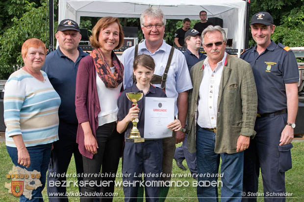 Bezirksfeuerwehrjugendleistungsbewerbe am 10. Juni 2017 im Schosspark Tribuswinkel  Foto: Stefan Schneider BFKDO Baden