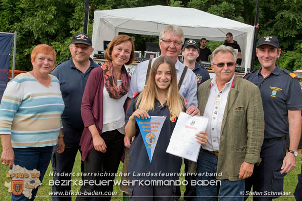 Bezirksfeuerwehrjugendleistungsbewerbe am 10. Juni 2017 im Schosspark Tribuswinkel  Foto: Stefan Schneider BFKDO Baden