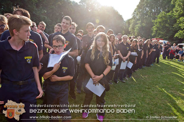 Bezirksfeuerwehrjugendleistungsbewerbe am 10. Juni 2017 im Schosspark Tribuswinkel  Foto: Stefan Schneider BFKDO Baden