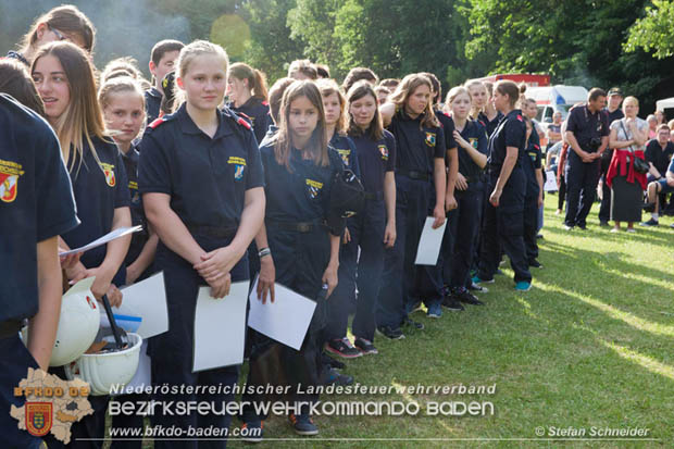 Bezirksfeuerwehrjugendleistungsbewerbe am 10. Juni 2017 im Schosspark Tribuswinkel  Foto: Stefan Schneider BFKDO Baden