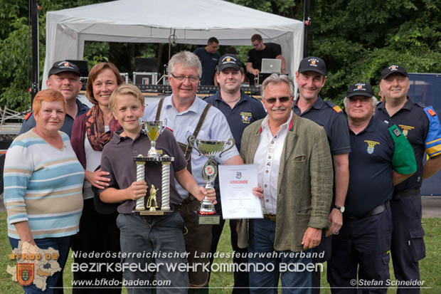 Bezirksfeuerwehrjugendleistungsbewerbe am 10. Juni 2017 im Schosspark Tribuswinkel  Foto: Stefan Schneider BFKDO Baden