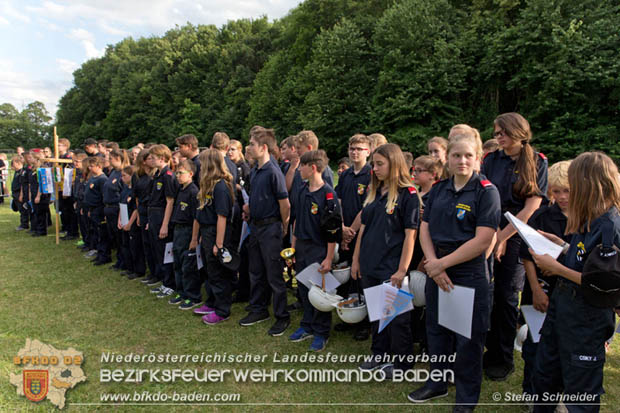 Bezirksfeuerwehrjugendleistungsbewerbe am 10. Juni 2017 im Schosspark Tribuswinkel  Foto: Stefan Schneider BFKDO Baden