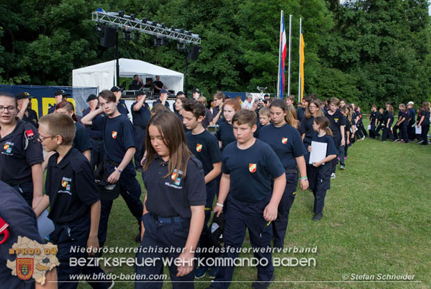 Bezirksfeuerwehrjugendleistungsbewerbe am 10. Juni 2017 im Schosspark Tribuswinkel  Foto: Stefan Schneider BFKDO Baden