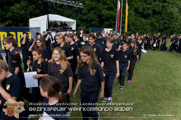 Bezirksfeuerwehrjugendleistungsbewerbe am 10. Juni 2017 im Schosspark Tribuswinkel  Foto: Stefan Schneider BFKDO Baden