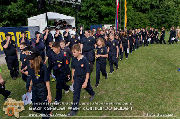 Bezirksfeuerwehrjugendleistungsbewerbe am 10. Juni 2017 im Schosspark Tribuswinkel  Foto: Stefan Schneider BFKDO Baden