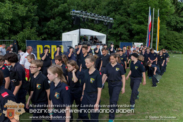 Bezirksfeuerwehrjugendleistungsbewerbe am 10. Juni 2017 im Schosspark Tribuswinkel  Foto: Stefan Schneider BFKDO Baden