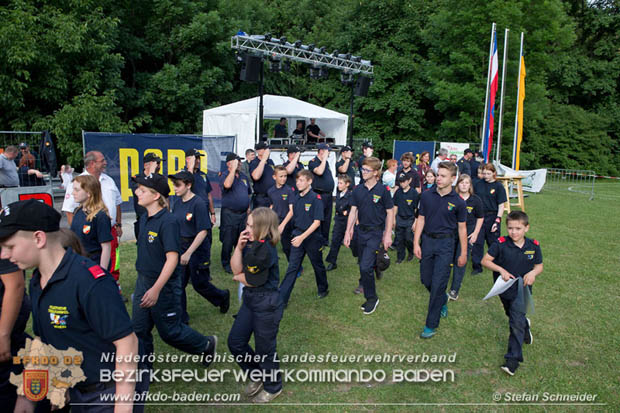 Bezirksfeuerwehrjugendleistungsbewerbe am 10. Juni 2017 im Schosspark Tribuswinkel  Foto: Stefan Schneider BFKDO Baden