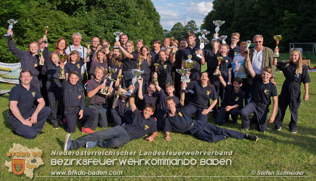 Bezirksfeuerwehrjugendleistungsbewerbe am 10. Juni 2017 im Schosspark Tribuswinkel  Foto: Stefan Schneider BFKDO Baden