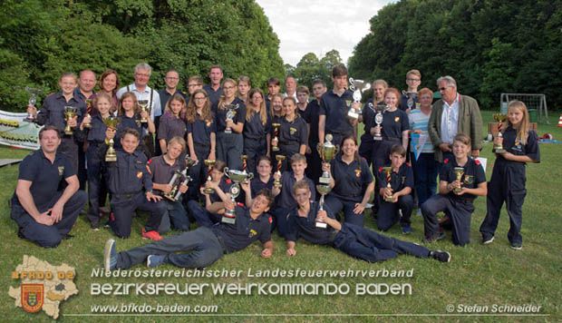 Bezirksfeuerwehrjugendleistungsbewerbe am 10. Juni 2017 im Schosspark Tribuswinkel  Foto: Stefan Schneider BFKDO Baden