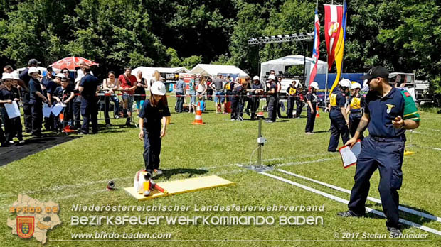 Bezirksfeuerwehrjugendleistungsbewerbe am 10. Juni 2017 im Schlosspark Tribuswinkel  Foto: Stefan Schneider BFKDO Baden