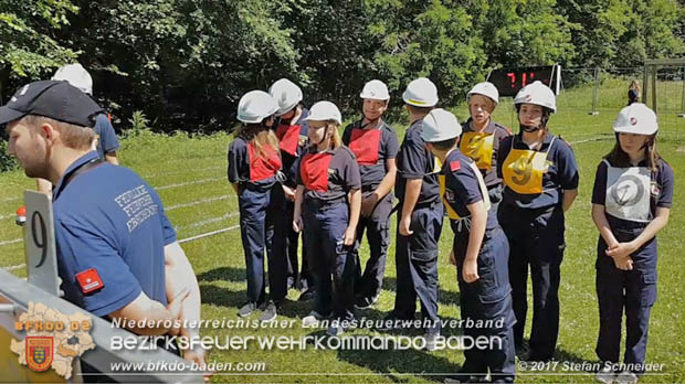 Bezirksfeuerwehrjugendleistungsbewerbe am 10. Juni 2017 im Schlosspark Tribuswinkel  Foto: Stefan Schneider BFKDO Baden