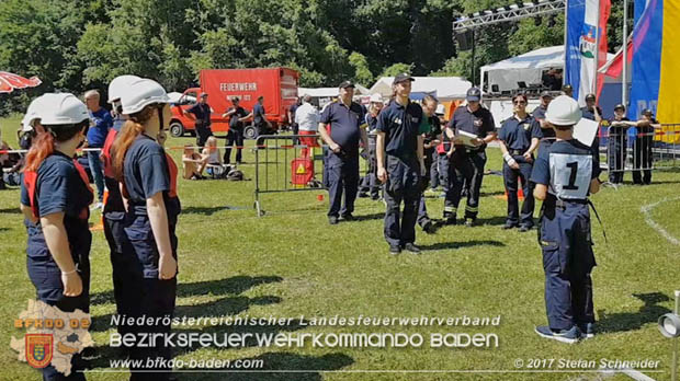 Bezirksfeuerwehrjugendleistungsbewerbe am 10. Juni 2017 im Schlosspark Tribuswinkel  Foto: Stefan Schneider BFKDO Baden