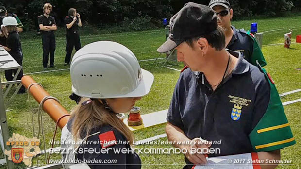 Bezirksfeuerwehrjugendleistungsbewerbe am 10. Juni 2017 im Schlosspark Tribuswinkel  Foto: Stefan Schneider BFKDO Baden