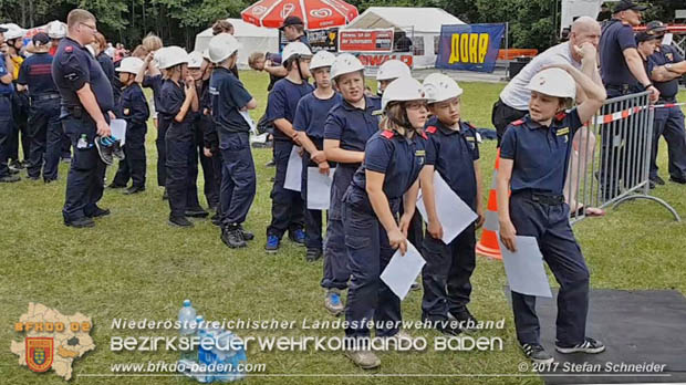 Bezirksfeuerwehrjugendleistungsbewerbe am 10. Juni 2017 im Schlosspark Tribuswinkel  Foto: Stefan Schneider BFKDO Baden