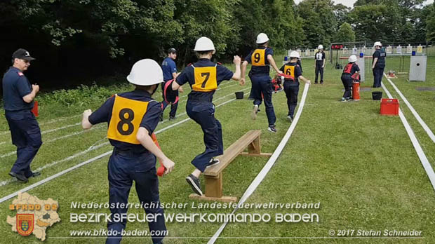 Bezirksfeuerwehrjugendleistungsbewerbe am 10. Juni 2017 im Schlosspark Tribuswinkel  Foto: Stefan Schneider BFKDO Baden