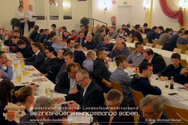 20170217 Jahreshauptversammlung der Badener Feuerwehren im Kolpinghaus  Foto: Mag. Michael Rampl