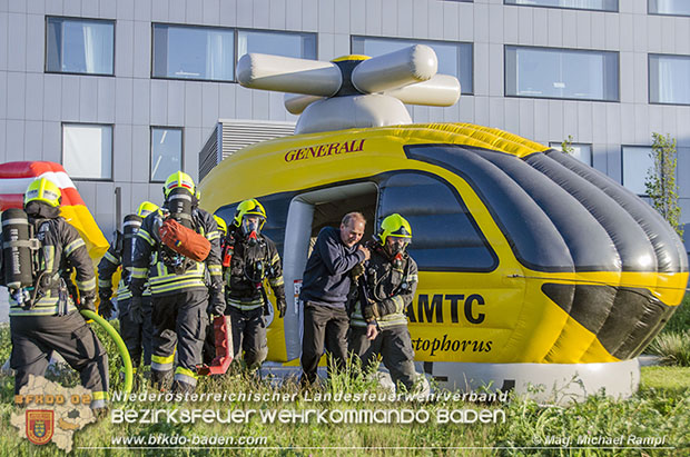 20170510 Erste Feuerwehr-Abschnittsbung im neuen Landesklinikum Baden  Foto:  V Mag. Michael Rampl