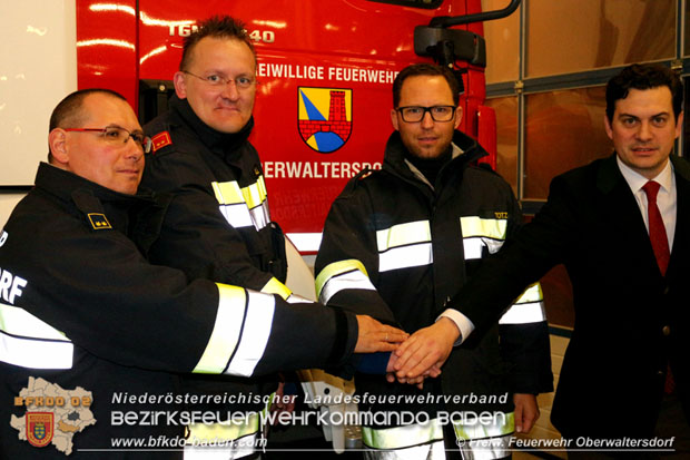 Gunther Totz wurde zum neuen Feuerwehr Kommandanten der FF Oberwaltersdorf gewhlt  Foto: Freiwillige Feuerwehr Oberwaltersdorf