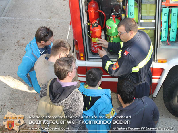 20180928 Besondere Besucher bei der Feuerwehr Unterwaltersdorf  Foto: Hubert Wagner