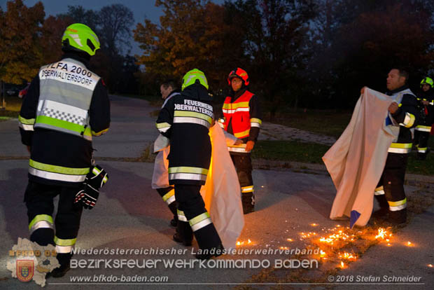 20181012 Realistische Brandeinsatzbung in Oberwaltersdorf  Foto:  Stefan Schneider