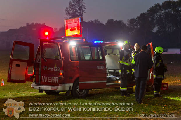 20181012 Realistische Brandeinsatzbung in Oberwaltersdorf  Foto:  Stefan Schneider